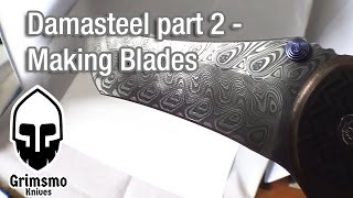 KMT 105  Damasteel part 2  machining blades [upl. by Rosenbaum355]