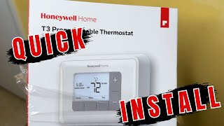 How to Install Honeywell T3 Thermostat  Quick Installation [upl. by Eecrad]