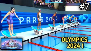 7  🥇 Paris Olympics 2024  SWIMMING 🏊‍♀️  Paris Olympics Gameplay [upl. by Thekla]