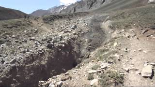 Debris Flow Aconcagua  Argentina 2015 [upl. by Fromma]