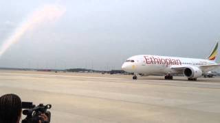 Ethiopian Airlines Boeing 787 Dreamliner at Washington Dulles [upl. by Ikciv]