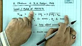 46 Level 1 model of MOSFET I [upl. by Nosnej932]