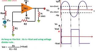 Schmitt Trigger Inverting Comparator With Positive Feedbackहिन्दी [upl. by Legna609]