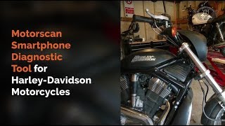 Review Motorscan Smartphone Diagnostic Tool for Harley Davidson Motorcycles [upl. by Nrobyalc]