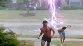 Scary Lightning Strikes Caught on Camera [upl. by Nonna]