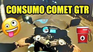 CONSUMO COMET GTR EM VIAGEM  LANTERNA VERDE MOTOVLOG  GOPRO [upl. by Trotter487]