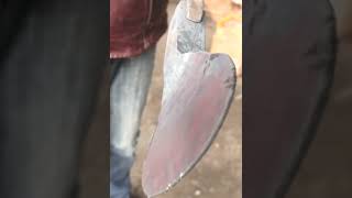 Amazing Process of Making Hunting Axe from Rail Carbon Steel2 [upl. by Abas]