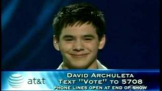 18 Top 10  quotYoure the Voicequot by David Archuleta [upl. by Pettifer700]