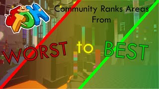 JToH  The Community Ranks all Areas from WORST to BEST [upl. by Mathur]