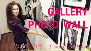 DIY Gallery Photo Wall  Make a hallway your own gallery [upl. by Dupin]