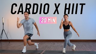 20 MIN CARDIO HIIT WORKOUT  ALL STANDING  Full Body No Equipment Home Workout [upl. by Vance]