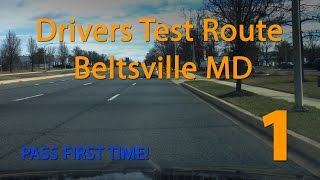 Maryland MVA Driving Test Route  Beltsville [upl. by Noli]