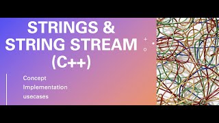 String and stringstream  concept amp C implementation [upl. by Adnoma]