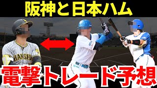 【阪神タイガースと日本ハムの電撃トレード予想】阪神と日本ハムがAクラス入りを確実にするために大型トレード！？ [upl. by Narmis]