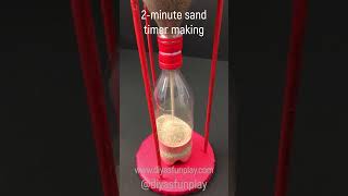 sand timer making  2minute sand timer  shortsvideo  shorts  diyasfunplay [upl. by Relluf509]