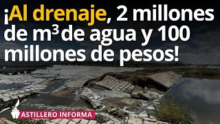 En horas se perdió agua de dos años en Lago de Texcoco por caída de obra millonaria González Cando [upl. by Aronel]