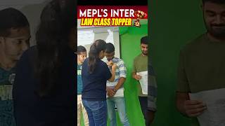 Divya Mam Felicitates🎖️ MEPLs Inter LAW Class Toppers 👨‍🎓  MEPL Classes [upl. by Ahcila]