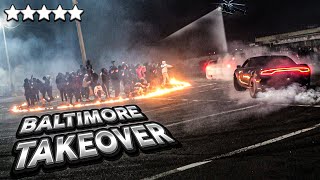 THE POLICE COULDNT STOP THE BIGGEST BALTIMORE TAKEOVER [upl. by Neetsyrk729]