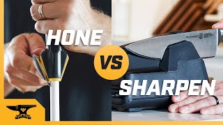 Knife Honing vs Sharpening How Much Difference Does It Make [upl. by Kristopher]