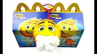 DO NOT ORDER THE EMOJI MOVIE HAPPY MEAL TOYS McDONALDS BOOKS WHATS INSIDE GENE PLUSH CUTTING OPEN [upl. by Aprile]