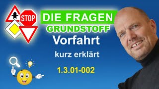 Theorieprüfung 1301002 – Vorfahrt – Vorrang – Führerschein Theorie Fragen lernen [upl. by Vivianna]