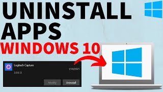 How to Uninstall Apps in Windows 10  Uninstall Windows 10 Programs [upl. by Ayna]