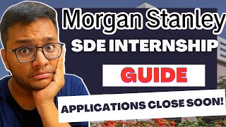 Morgan Stanley OFFCAMPUS Internship GUIDE  Interview Process 🔥 [upl. by Sutsuj693]