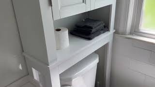 Zenna Home Custom Suite Over the Toilet Storage 2 Door Bathroom Spacesaver Review [upl. by Morehouse]