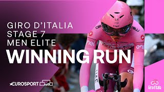 THRILLING TIME TRIAL 😮‍💨  Giro DItalia Stage 7 Race Finish  Eurosport Cycling [upl. by Licec391]