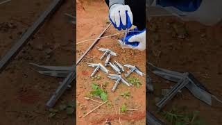 Vegetable shed fixed ground anchor Good tools and machinery can increase work efficiency [upl. by Blossom]