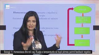 Biologji 11  Homeostaza dhe roli i saj Ruajtja e temperaturës së trupit përmes parimit feedback [upl. by Magner]