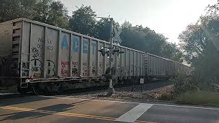 A pair of Ohio Central SD402 locomotives hauling a manifest train [upl. by Losiram]