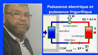 Video N°264 RELATION ENTRE PUISSANCE FRIGORIFIQUE ET PUISSANCE ELECTRIQUE [upl. by Coletta]