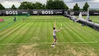 Kyrgios practice with Bublik on Grass in Stuttgart Part 2 [upl. by Earesed877]