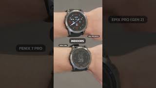 DISPLAY COMPARISON  Garmin Fenix 7 Pro VS Garmin Epix Pro Gen 2 [upl. by Ytram]