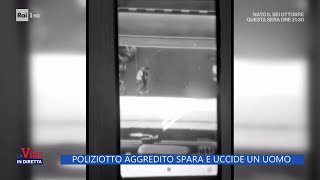 Crotone poliziotto aggredito spara e uccide un uomo  La vita in diretta 08102024 [upl. by Acirem237]