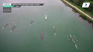 Championnat de France J16 Bateaux longs Libourne 2019  Finale du quatre barré femmesJ16F4 [upl. by Knarf]