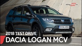 2018 DACIA LOGAN MCV STEPWAY  TEST DRIVE eblogAUTO [upl. by Aikimat970]