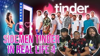 AMERICANS FIRST REACTION TO SIDEMEN TINDER IN REAL LIFE 4 USA YOUTUBE EDITION [upl. by Enilaf]