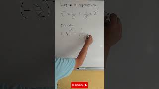 ¡POTENCIAS CON EXPONENTE NEGATIVO ejemplo 1 exponentes matematicas [upl. by Alrahc]