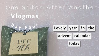 One Stitch After Another  A Knitting Vlogmas  Day 4  Festive Knitting Pattern of the Day [upl. by Merwyn686]