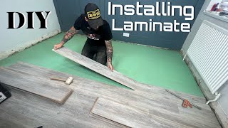 How To Install Laminate Flooring  Easy Step By Step Beginners Guide [upl. by Aniluj]