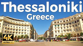 Thessaloniki Greece Walking Tour 4k Ultra HD 60fps – With Captions [upl. by Aubin]