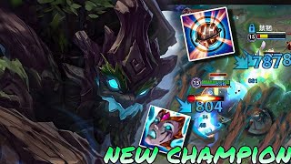 Wild Rift PBE SERVERNEW CHAMPION AP MAOKAI FULL GAMEPLAY ITEMSRUNES [upl. by Tnarb]