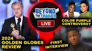 Golden Globes 2024 Winners amp Review Jonathan Majors GMA Interview The Color Purple Controversy [upl. by Nwahser607]