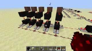 Minecraft Redstone Programing  Music and simple Math [upl. by Aryt]