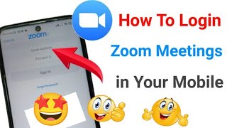 How to Sign In Zoom Cloud Meeting App 2022  Zoom Meeting App Sign In Kaise kare 2022 [upl. by Lauro]