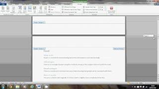 Automatic page numbers in Word [upl. by Thurman]