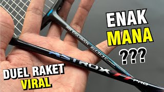 SERU  Yonex Astrox 77 Pro vs Lining 3D Calibar 600c Enak Mana [upl. by Assirral]