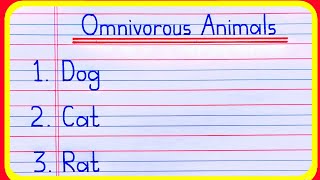 20 Omnivorous animals name  Omnivorous animals  Omnivores animals  सर्वाहारी जानवरों के नाम [upl. by Conroy425]